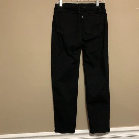 Sene Cailee Hills Women Sizeless Air Straight Black High-Rise Full Length Jeans - Picture 2 of 13